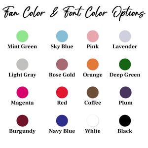 Abanico con logotipo personalizado, obsequio empresarial personalizado, regalos de boda al por mayor y cualquier ocasión. imagen 6