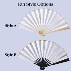 Abanico con logotipo personalizado, obsequio empresarial personalizado, regalos de boda al por mayor y cualquier ocasión. imagen 4