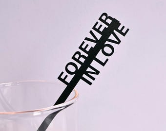 Agitadores de bebidas acrílicos personalizados, palitos para remover en bodas, decoraciones de cumpleaños.