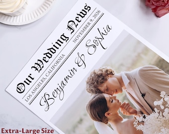 Faire-part de mariage personnalisé | Cadeau imprimé personnalisé pour les invités