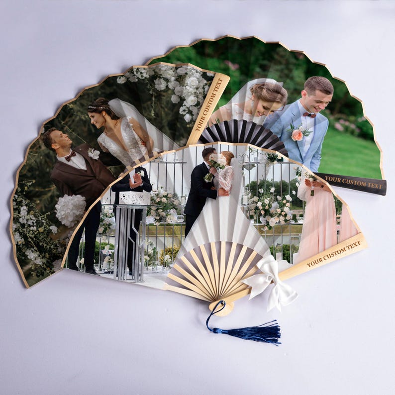 Abanico con logotipo personalizado, obsequio empresarial personalizado, regalos de boda al por mayor y cualquier ocasión. imagen 10