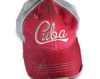 HBC02 Vintage Cuba Baseball Hat
