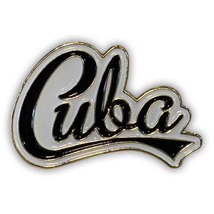 Cuba Script Lapel Pin
