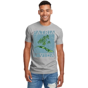 Patria Y Vida Men&#39;s Gray Crew
