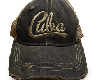 Black Vintage Baseball Cap