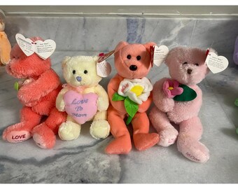 Ty Beanie Baby Mother's Day Bear Lot 4 Dear Mom Dearly My Mom Love U Mom Tags