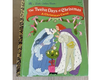 The Twelve Days of Christmas Little Golden Book 1992 Sheilah Beckett