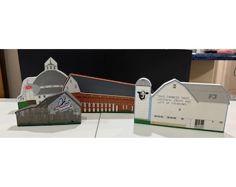 Ohio Farm Bureau Bicentennial Barn Plaques Wooden Decor Set