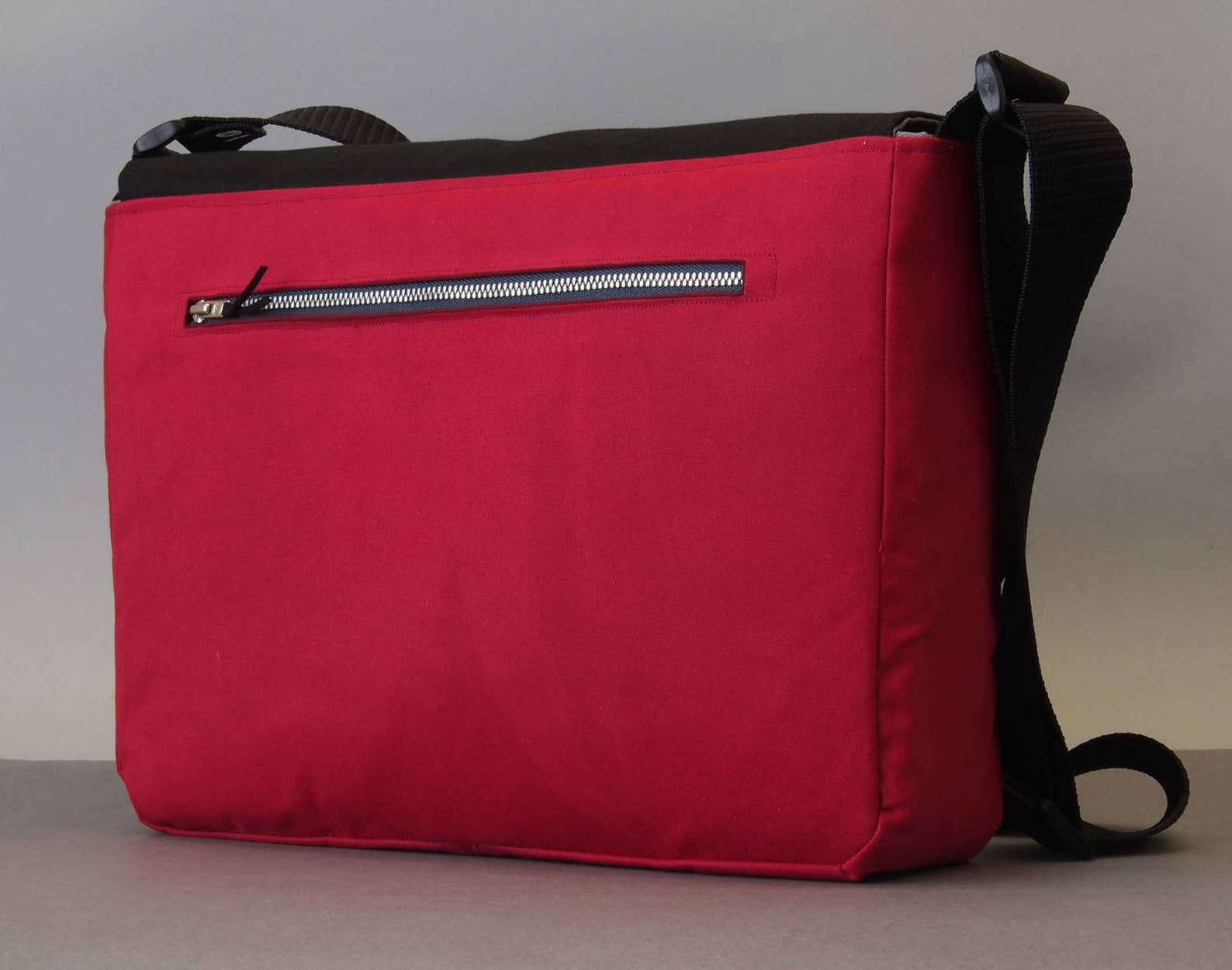 Waxed Cotton Messenger Bag With LOXX Fasteners Etsy