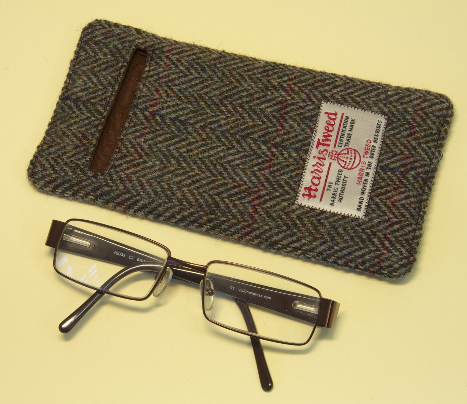 Tweed glasses case - in a variety of fabrics