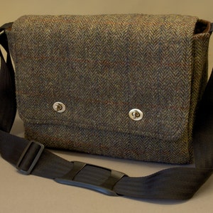 Harris Tweed Messenger Bag With Shoulder Strap Fabric - Etsy