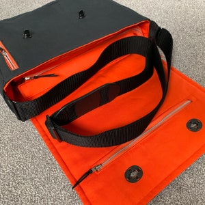Sac messager avec bandoulière - sacoche en tissu pour tablette, appareil photo, liseuse, ordinateur portable