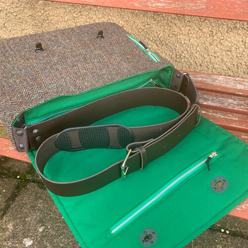 Ipad Pro 12.9 Messenger Bag in Special Harris Tweed Etsy UK