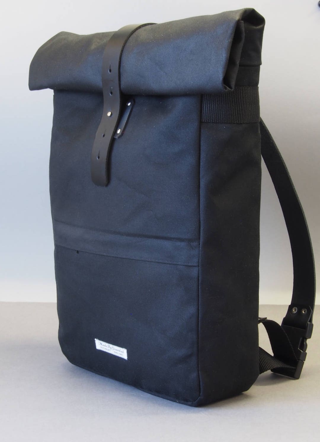 De Luxe Waxed Cotton and Leather Roll-top Rucksack New OUTER - Etsy UK