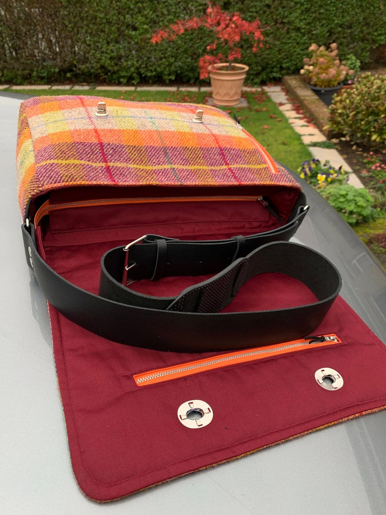 iPad Pro 10.5, 12.9 or 11 Messenger Bag in Harris Tweed image 2