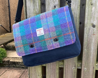 iPad Pro 10.5", 12.9" or 11" Messenger Bag with Harris Tweed option