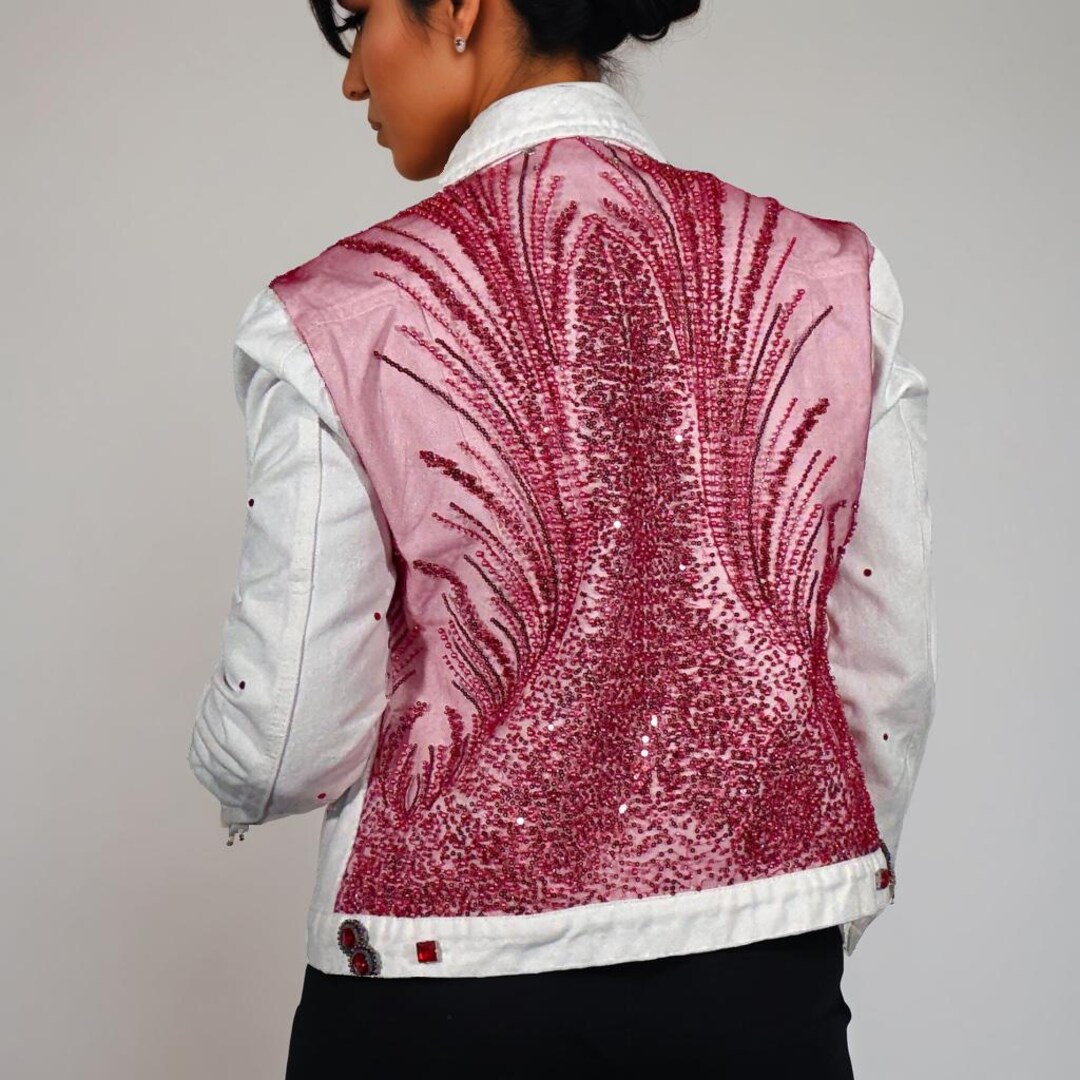 maison marble☆Tulle Denim Jacket Resale] Tulle Denim Jacket