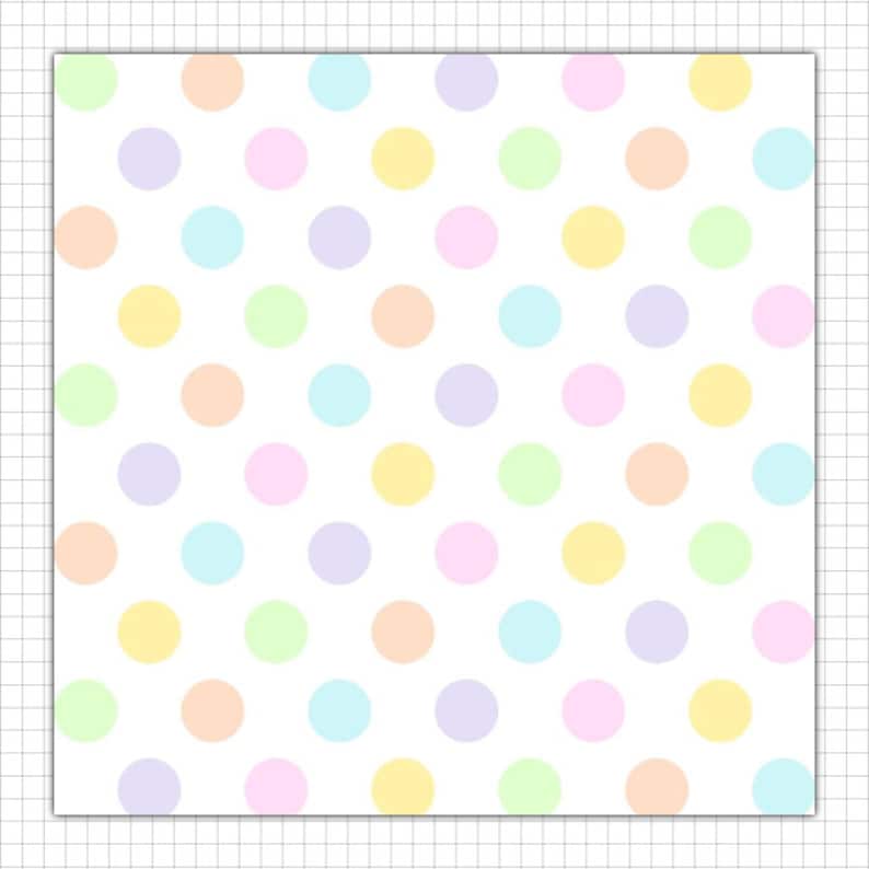Pastel Digital Paper Pack, Triangles, Stripes, Polka Dots, Chevrons, Purple, Pink, Blue, Yellow, Green, Digital Scrapbook Paper image 3