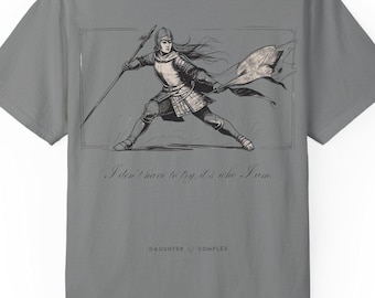 Joan of Arc Feminist T-Shirt: Comfort Colors Cotton Graphic Tee