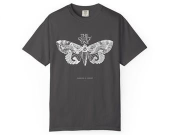 The Quiet One T-Shirt: Vintage Style Tee for Women Teens Comfort Colors Cotton Graphic Statement Aesthetic Moth Butterfly Design