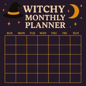 Witchy Halloween Planner | Spooky Stars | Digital Download