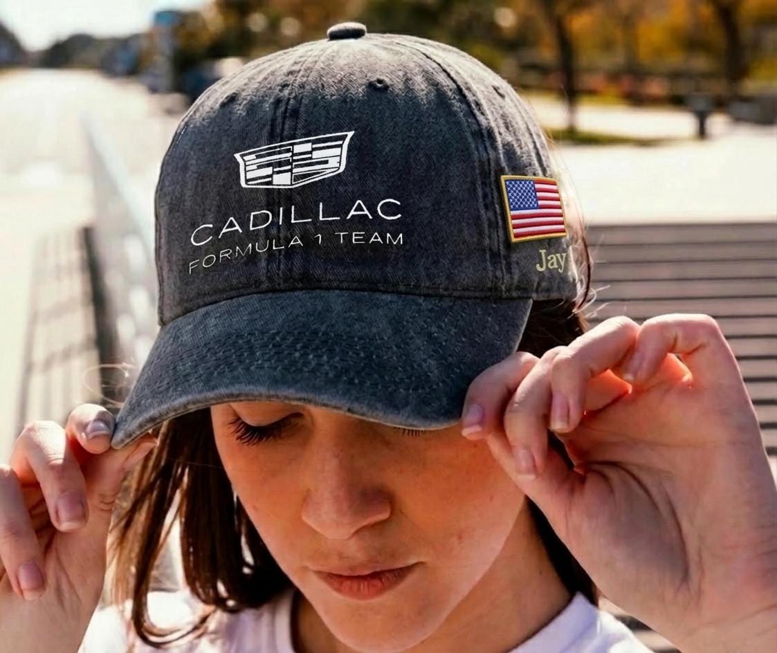 Cappello Da Camionista Yupoong Cadillac Racing – Multicolore, Unisex, Regolabile