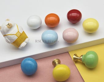 Bunte Keramik Knäufe, Candy Ball Knäufe, Keramik Knäufe, Kinderzimmer Möbel Knäufe
