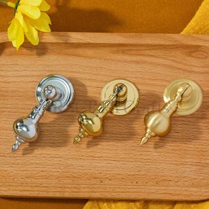 Solid Brass Drop Drawer Pull--Brushed gold,Shiny gold & Silver,Home Decor Hardware