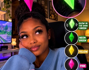 Sims Inspired Plumbob Headband | 3D Printed Gaming Accessory | Free Gift | Single headband