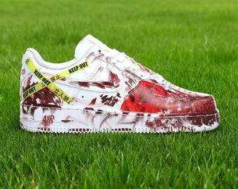 shoes made with blood