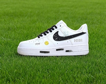 Hand-Painted Graffiti Air Force 1 Sneakers | Custom Streetwear