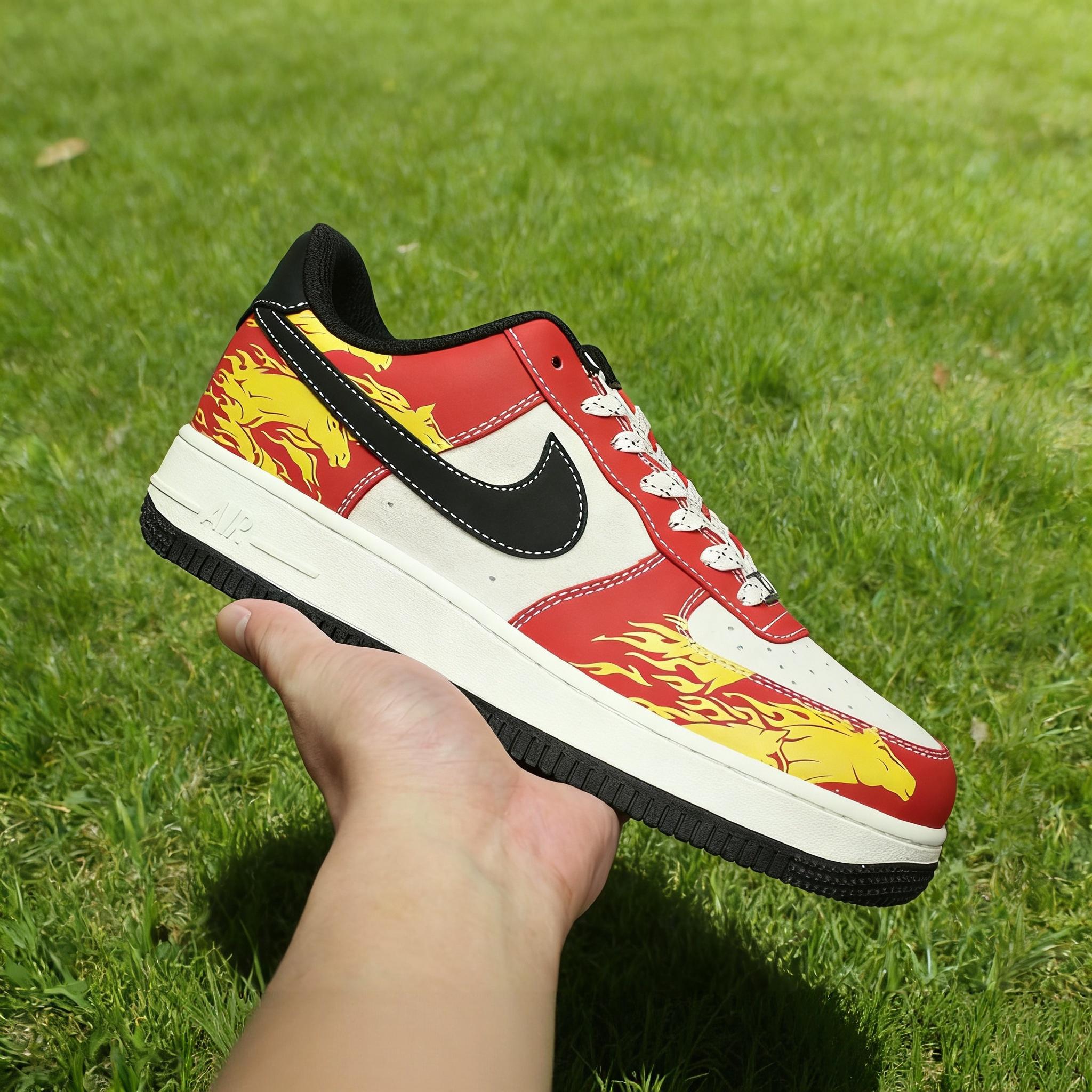 air force with flames