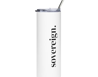 sovereign. Tumbler | 20oz Stainless Steel Skinny Travel Cup