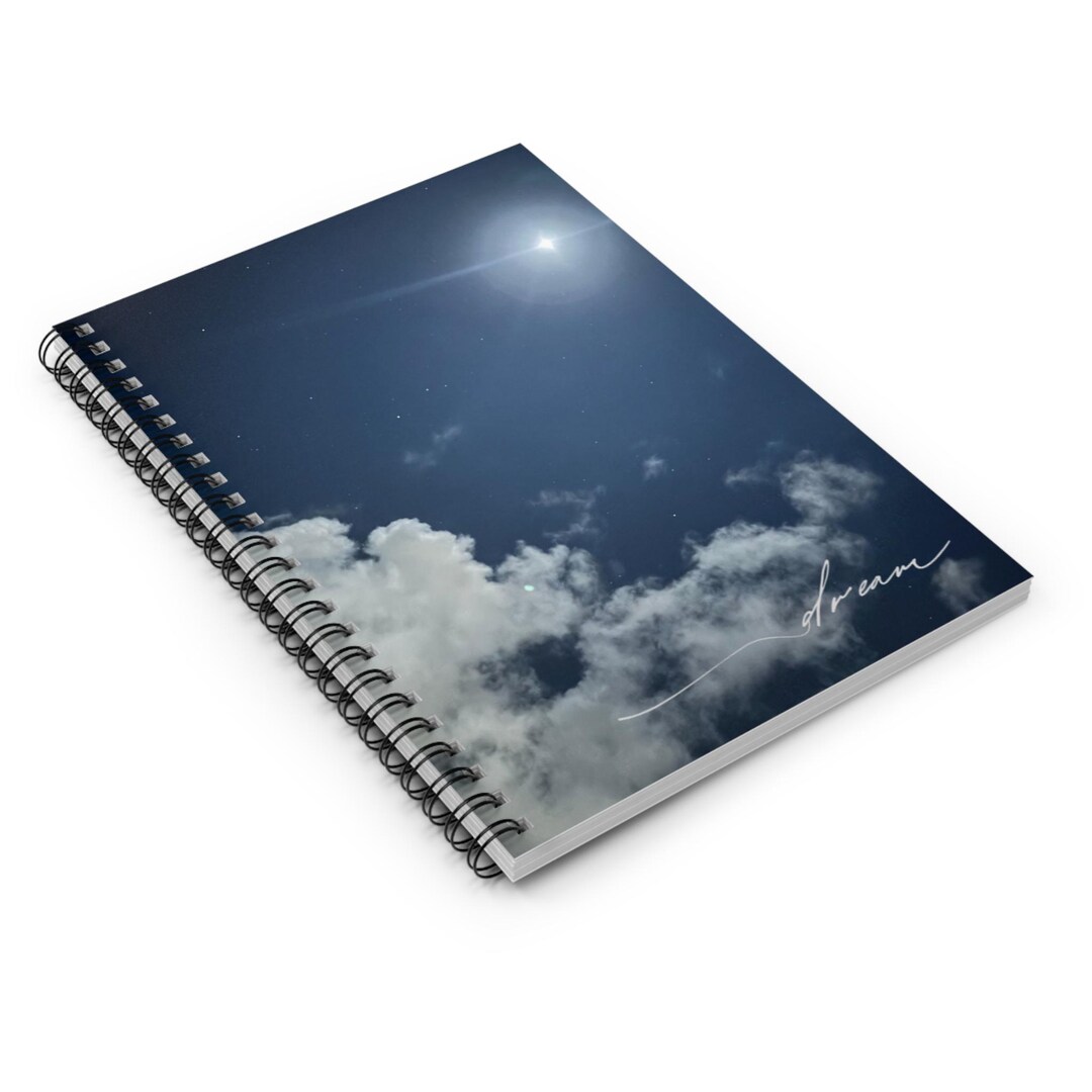 Dreamy Moonlit Sky Spiral Notebook | Ruled Journal - Etsy
