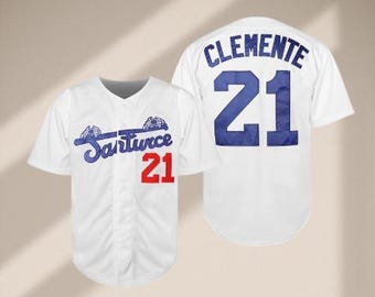 Roberto Clemente Baseball Jersey Santurce Crabbers Puerto Rico Baseball Shirt Stitched.
