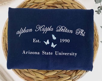 Custom Embroidered Sorority Sweatshirt, Besties Trip Gift