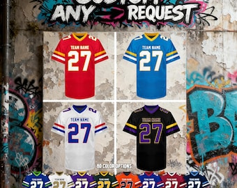 Custom Football Jersey: Personalized Stitched Name & Number, Fan Uniform