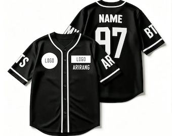Custom Baseball Jersey, Kpop Army World Tour Fan Apparel