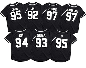 Custom Kpop Baseball Jersey, Personalized Name & Number, Army World Tour Concert Fan Outfit.