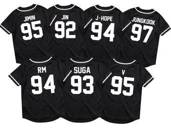 Custom Kpop Baseball Jersey, Personalized Name & Number, Army World Tour Concert Fan Outfit.
