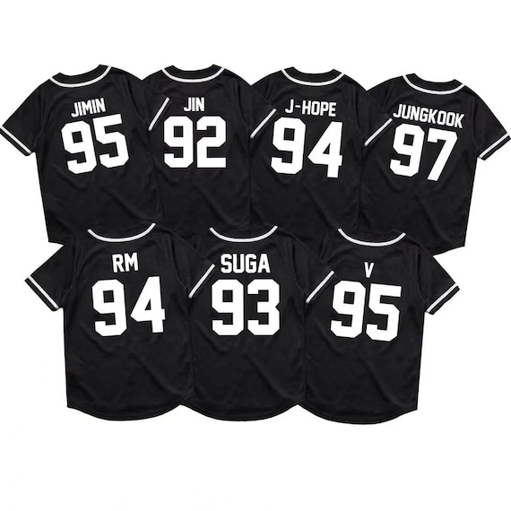 Custom Kpop Baseball Jersey, Personalized Name & Number, Army World Tour Concert Fan Outfit.