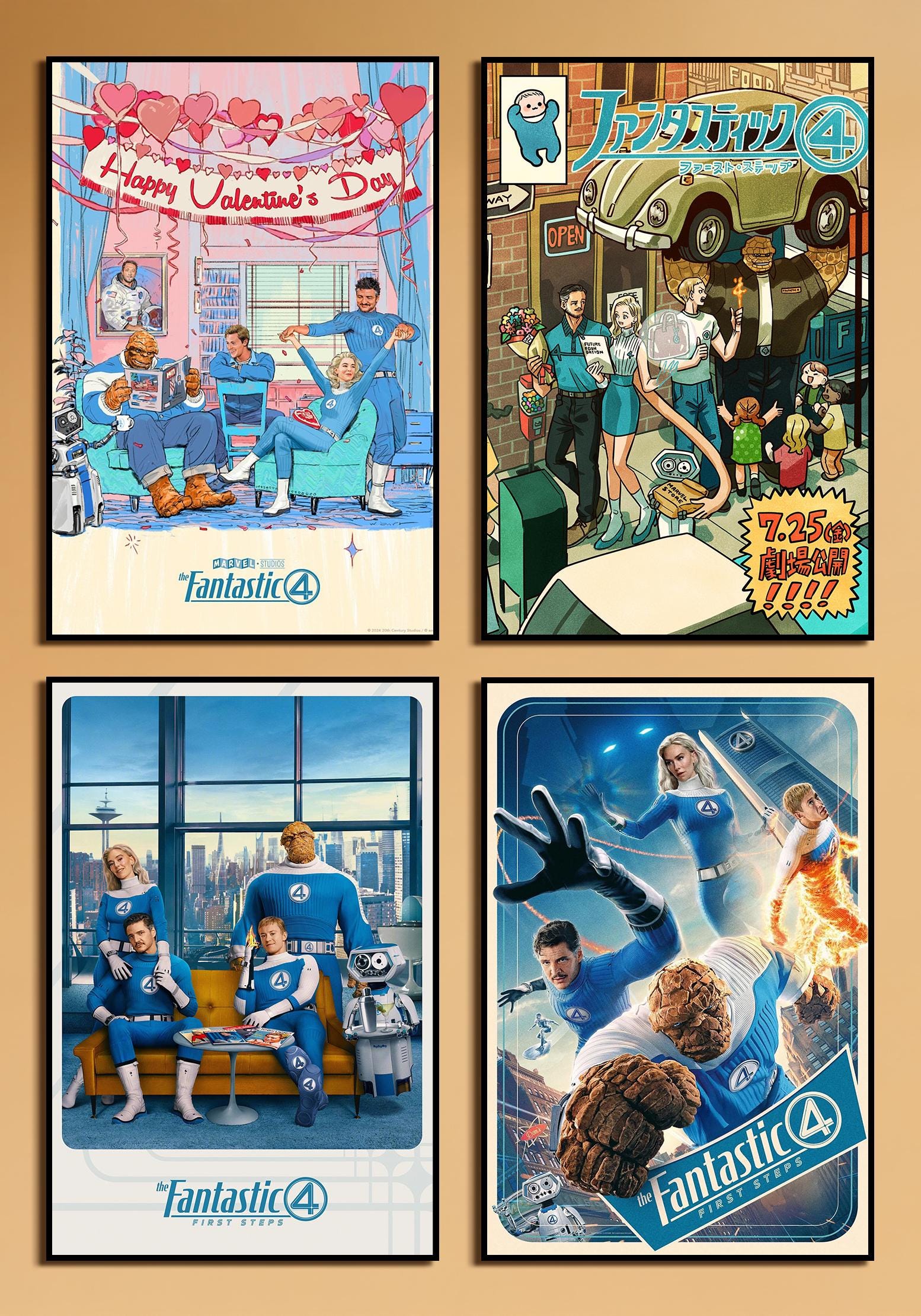 Fantastic four poster - Etsy 日本