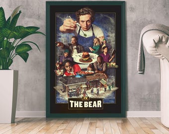 映画『ザ・ベア』ポスター、ファンタジー映画プリント、映画愛好家へのギフト、ホームデコレーション、ウォールアート、ミニマリストアート