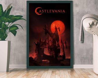 Castlevania 映画ポスター、ファンタジー映画プリント、映画愛好家へのギフト、ホームデコレーション、ウォールアート、ミニマリストアート