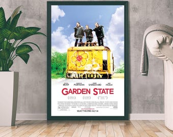 Garden State Movie Poster, Fantasy Movie Print, Film Lover Gift, Home Decor, Wall Art, Minimalist Art