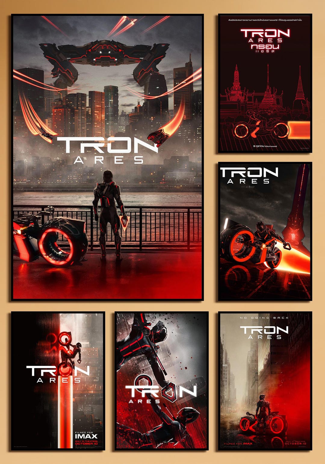 トロン：アレス 映画ポスター、ファンタジー映画プリント、映画愛好家