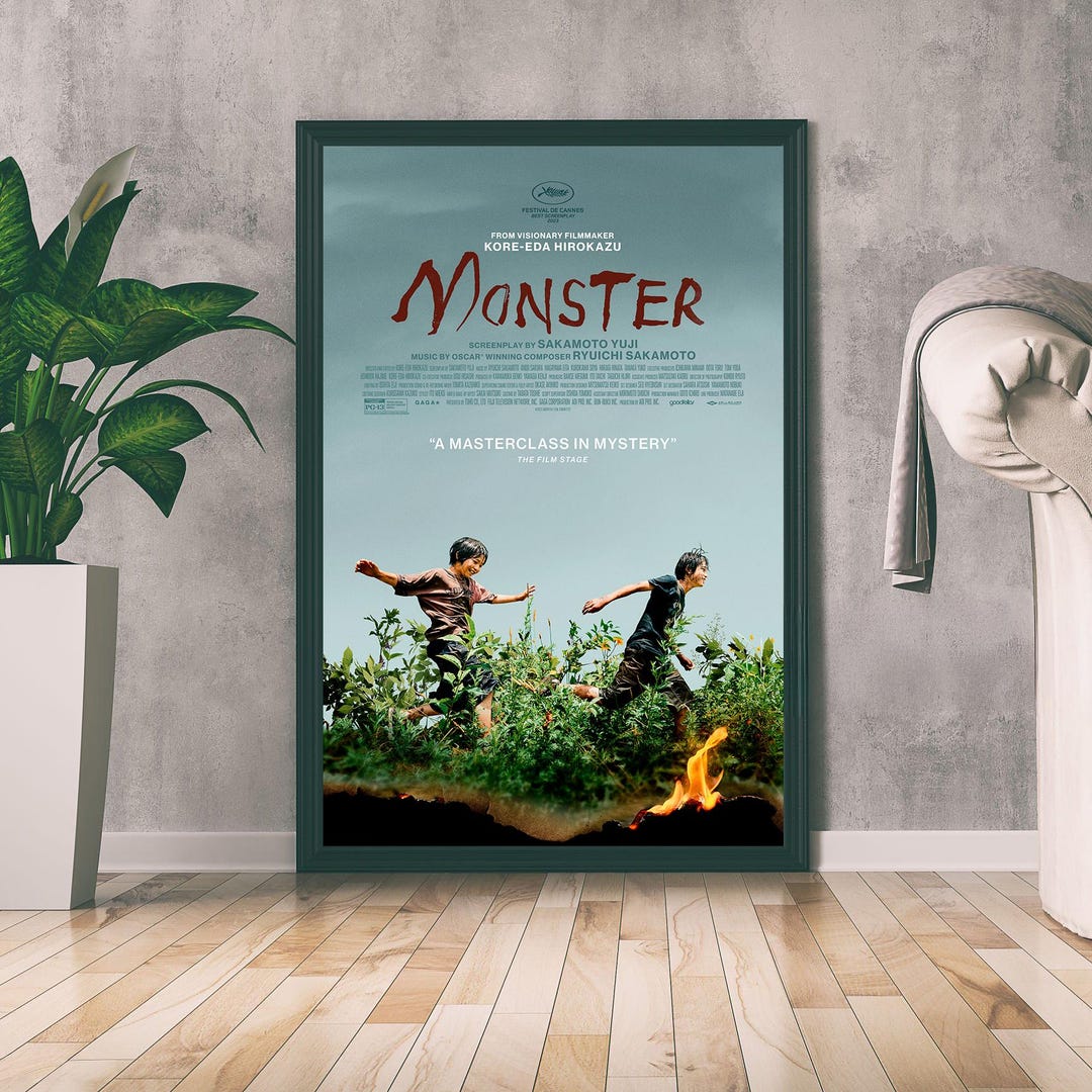 Monster Movie Poster, Fantasy Movie Print, Film Lover Gift, Home Decor ...