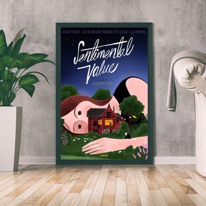 Sentimental Wert Film Poster, Fantasy Kunstdruck, Film Liebhaber Geschenk, Wohnkultur, Wand Kunst, minimalistische Kunst