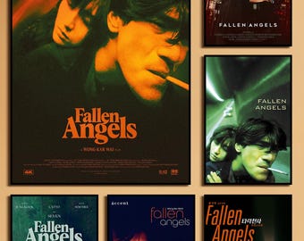 堕天使映画ポスター、ファンタジー映画プリント、映画愛好家へのギフト、ホームデコレーション、ウォールアート、ミニマリストアート