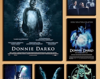 ドニー・ダーコ映画ポスター、ファンタジーゲームプリント、ゲーム愛好家へのギフト、ホームデコレーション、ウォールアート、ミニマリストアート